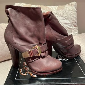 Brown Ankle Boots Size 9.5